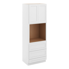 CNC Luxor 5-Piece White 33" W X 96" H Double Door Oven Cabinet