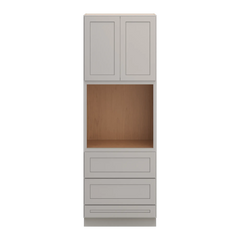 CNC Luxor Misty Grey 33" W X 96" H Double Door Oven Cabinet