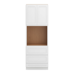 CNC Luxor 5-Piece White 33" W X 96" H Double Door Oven Cabinet