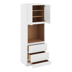CNC Luxor 5-Piece White 33" W X 96" H Double Door Oven Cabinet