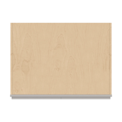 CNC Luxor Misty Grey 33" W X 96" H Double Door Oven Cabinet