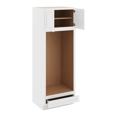 CNC Luxor 5-Piece White 30" W X 84" H Double Oven Cabinet