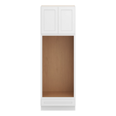 CNC Luxor 5-Piece White 30" W X 90" H Double Oven Cabinet