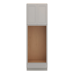CNC Luxor Misty Grey 30" W X 96" H Double Oven Cabinet