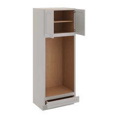 CNC Luxor 5-Piece Misty Grey 33" W X 90" H Double Oven Cabinet