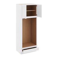 CNC Luxor 5-Piece White 33" W X 90" H Double Oven Cabinet