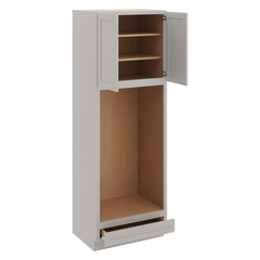 CNC Luxor 5-Piece Misty Grey 33" W X 96" H Double Oven Cabinet