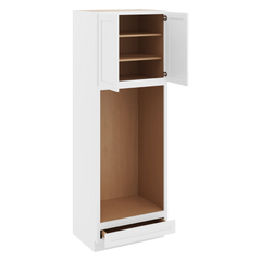 CNC Luxor 5-Piece White 33" W X 96" H Double Oven Cabinet
