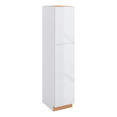 Modernform Cabinet Gloss White 18" W X 84" H X 24" D Single Door Tall Pantry Cabinet