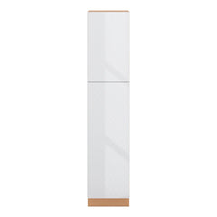 Modernform Cabinet Gloss White 18" W X 84" H X 24" D Single Door Tall Pantry Cabinet