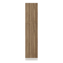 Modernform Cabinet Walnut 18" W X 84" H X 24" D Single Door Tall Pantry Cabinet