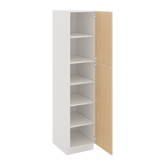 Modernform Cabinet Natural Oak 18" W X 84" H X 24" D Single Door Tall Pantry Cabinet