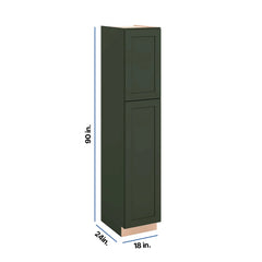 Modernform Cabinet Slim Sage Green 18" W X 90" H X 24" D Tall Pantry Cabinet