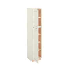 Modernform Cabinet Slim Dove White 18" W X 90" H X 24" D Tall Pantry Cabinet