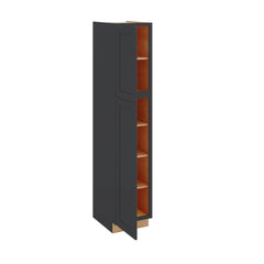 Modernform Cabinet Onyx Black Shaker 18" W X 90" H X 24" D Tall Pantry Cabinet