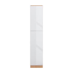 Modernform Cabinet Gloss White 18" W X 90" H X 24" D Single Door Tall Pantry Cabinet