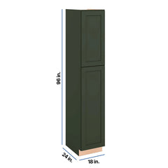 Modernform Cabinet Slim Sage Green 18" W X 96" H X 24" D Tall Pantry Cabinet