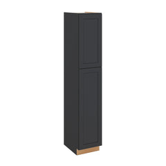 Modernform Cabinet Onyx Black Shaker 18" W X 96" H X 24" D Tall Pantry Cabinet