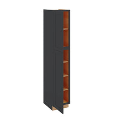 Modernform Cabinet Onyx Black Shaker 18" W X 96" H X 24" D Tall Pantry Cabinet