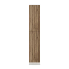 Modernform Cabinet Walnut 18" W X 96" H X 24" D Single Door Tall Pantry Cabinet