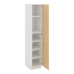 Modernform Cabinet Natural Oak 18" W X 96" H X 24" D Single Door Tall Pantry Cabinet