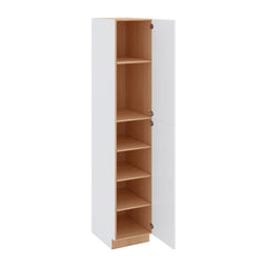 Modernform Cabinet Matte White 18" W X 96" H X 24" D Single Door Tall Pantry Cabinet