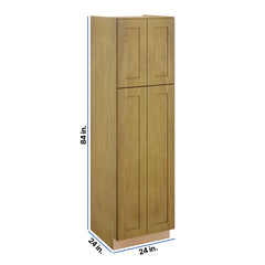 Modernform Cabinet Natural Shaker 24" W X 84" H X 24" D Tall Pantry Cabinet