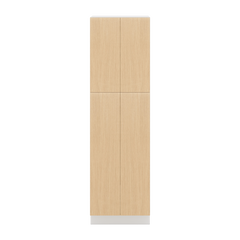 Modernform Cabinet Natural Oak 24" W X 84" H X 24" D Double Door Tall Pantry Cabinet