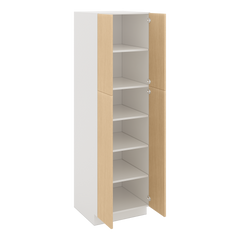 Modernform Cabinet Natural Oak 24" W X 84" H X 24" D Double Door Tall Pantry Cabinet