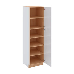 Modernform Cabinet Gloss White 24" W X 84" H X 24" D Single Door Tall Pantry Cabinet
