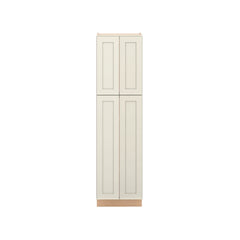 Modernform Cabinet Slim Dove White 24" W X 90" H X 24" D Tall Pantry Cabinet