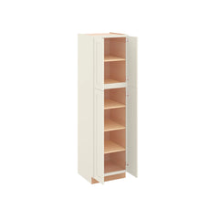 Modernform Cabinet Slim Dove White 24" W X 90" H X 24" D Tall Pantry Cabinet