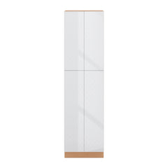 Modernform Cabinet Gloss White 24" W X 90" H X 24" D Double Door Tall Pantry Cabinet