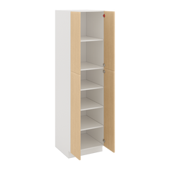Modernform Cabinet Natural Oak 24" W X 90" H X 24" D Double Door Tall Pantry Cabinet