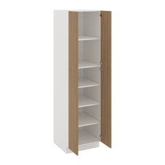 Modernform Cabinet Walnut 24" W X 90" H X 24" D Double Door Tall Pantry Cabinet