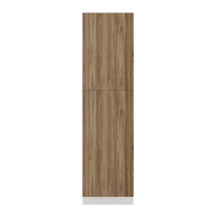 Modernform Cabinet Walnut 24" W X 90" H X 24" D Single Door Tall Pantry Cabinet