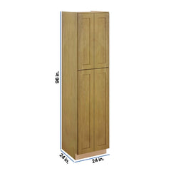 Modernform Cabinet Natural Shaker 24" W X 96" H X 24" D Tall Pantry Cabinet
