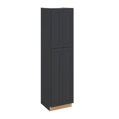 Modernform Cabinet Onyx Black Shaker 24" W X 96" H X 24" D Tall Pantry Cabinet