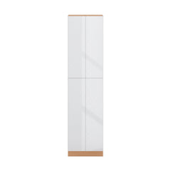 Modernform Cabinet Gloss White 24" W X 96" H X 24" D Double Door Tall Pantry Cabinet