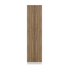 Modernform Cabinet Walnut 24" W X 96" H X 24" D Double Door Tall Pantry Cabinet