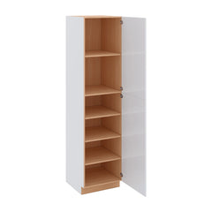 Modernform Cabinet Gloss White 24" W X 96" H X 24" D Single Door Tall Pantry Cabinet