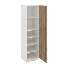 Modernform Cabinet Walnut 24" W X 96" H X 24" D Single Door Tall Pantry Cabinet