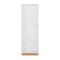 Modernform Cabinet Gloss White 30" W X 90" H X 24" D Double Door Tall Pantry Cabinet