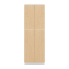 Modernform Cabinet Natural Oak 30" W X 90" H X 24" D Double Door Tall Pantry Cabinet