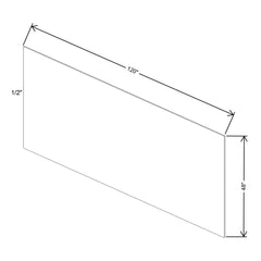 Fabuwood Quest Metro Frost Plywood  1/2"T- 48"W X 120"H