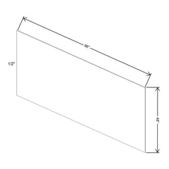 Fabuwood Allure Luna Kona Plywood 48"W X 96"H -1/2"Thick