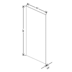 CNC Classic Broadway Coastal 3/8" W X 96" H X 48" D Plywood Panel