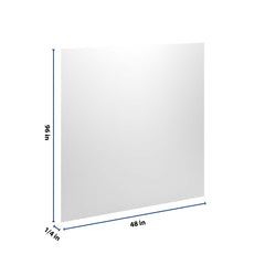 CNC Luxor 5-Piece White 1/4 " W X 96" H X 48" D Plywood Panel