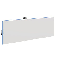 Modernform Cabinet White Shaker 1/2" W X 34 1/2" H X 96" D Tall Back Panels