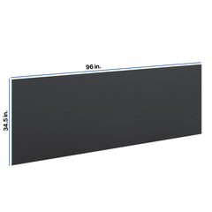 Modernform Cabinet Onyx Black Shaker 1/2" W X 34 1/2" H X 96" D Tall Back Panels